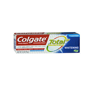 Colgate, Colgate Total SF Whitening Anticavity-Antigingivitis & Antisensitivity Toothpaste Gel, 3.3 Oz