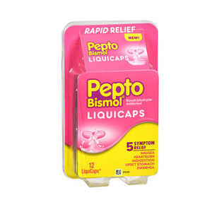 Pepto-Bismol, Pepto-Bismol LiquiCaps, 12 Caps