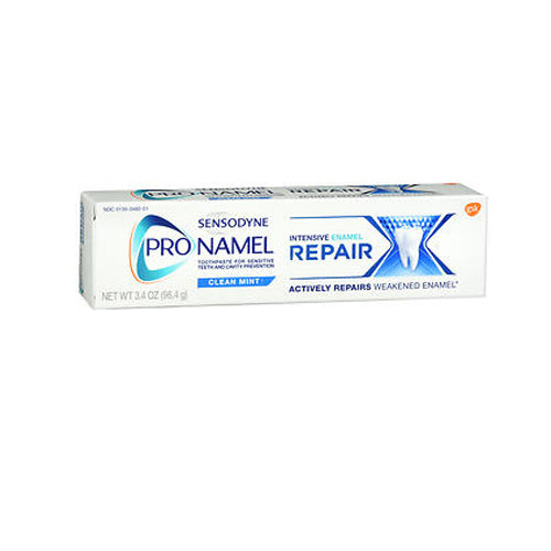 Sensodyne, Sensodyne Pronamel Intensive Enamel Repair Toothpaste for Sensitive Teeth and Cavity Protection, Clean Mint, 3.4 Oz
