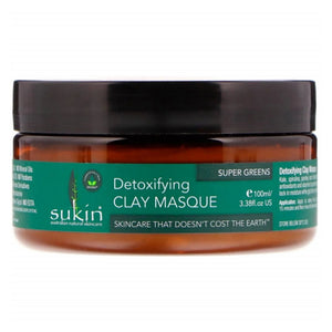 Sukin, Super Greens Detoxifying Clay Masque, 3.38 Oz