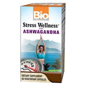 Bio Nutrition Inc, Stress Wellness w/ Ashwaganda, 60 Veg Caps