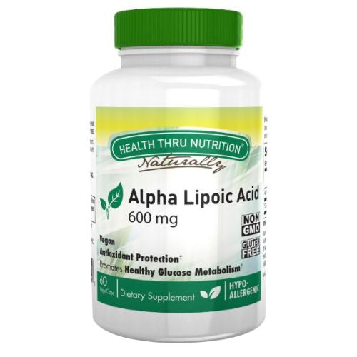 Health Thru Nutrition, Alpha Lipoic, 600 mg 60 Vegi Caps