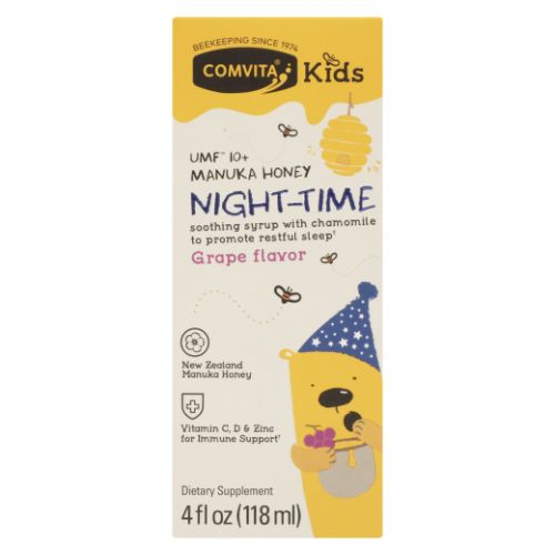 Comvita, Manuka Honey Night Time Grape Flavor Kids, 4 Oz