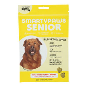 SmartyPants, Five-In One Wellness  Senior Medium Breed Peanut Butter, 60 Soft Chews