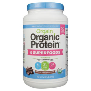 Orgain, Organic Protein & Superfoods, Creamy Chocolate Fudge 2.02 lbs