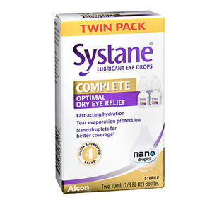 Systane, Systane Complete Optimal Dry Eye Relief Lubricant Eye Drops, 20 ml