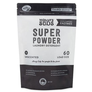 Molly's Suds, Super Laundry Powder Unscented, 50 Loads