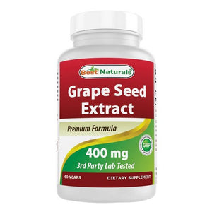 Best Naturals, Grape Seed Extract, 400 mg, 60 Veg Caps