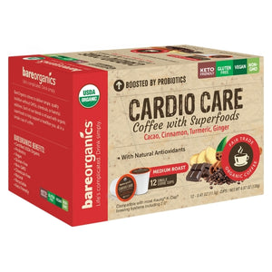 Bare Organics, Cardio Care Coffee K Cup, 12 Count