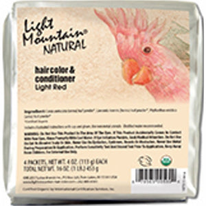 Light Mountain, Natural Hair Color & Conditioner, Light Red 16 Oz