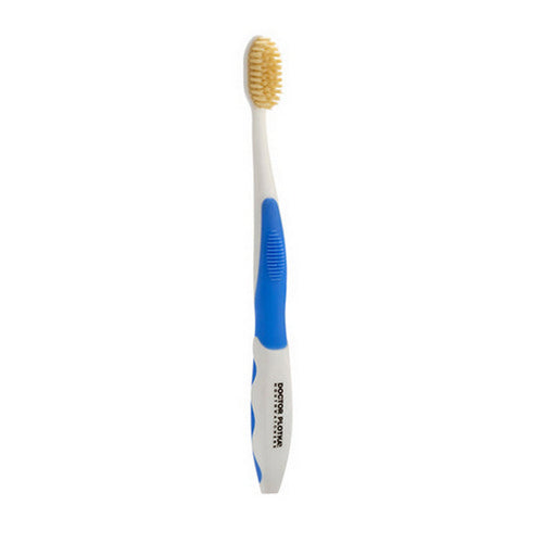 Doctor Plotka's, Extra Soft Flossing Toothbrush, Blue 1 Each