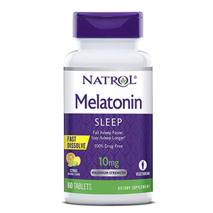 Natrol, Melatonin, 10 mg, Citrus 60 Tabs