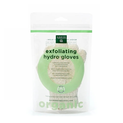 Earth Therapeutics, Organic Cotton Exfoliating Gloves, 0, 1 Unit