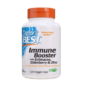 Doctors Best, Immune Booster with Echinacea, Elderberry & Zinc, 0, 120 VegiCaps