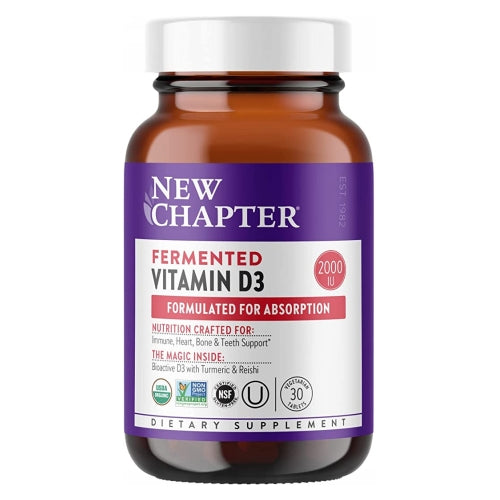 New Chapter, Fermented Vitamin D3, 30 Count