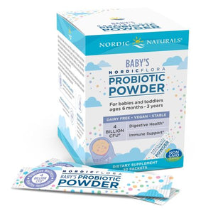 Nordic Naturals, Baby's Nordic Flora Probiotic Powder, 0, Unflavored 30 Packets