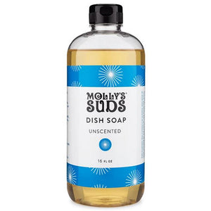 Molly's Suds, Dish Soap, 0, Unscented 16 Oz