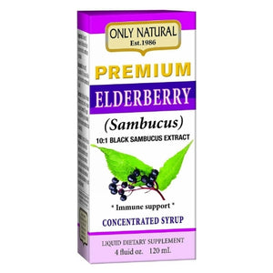 Only Natural, Premium Elderberry Syrup, 4 Oz