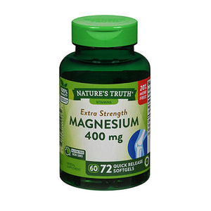 Nature's Truth, Nature's Truth Magnesium Quick Release Softgels, 400 Mg, 72 Tabs