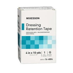 McKesson, McKesson Dressing Retention Tape Roll 4 in x 10 yds, 1 Each