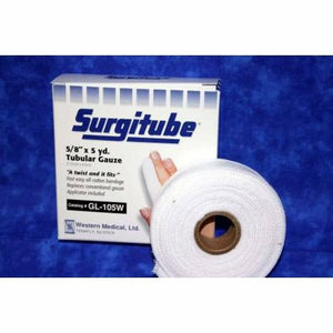 Surgitube, Tubular Bandage Surgitube  Small Fingers, Toes Cotton 5/8 Inch X 5 Yard Size 1, Count of 12