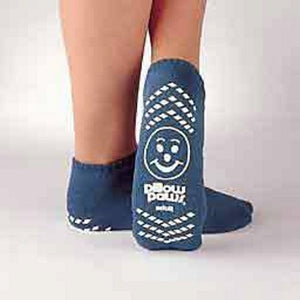 Principle Business Enterprises, Slipper Socks Pillow Paws  Youth Light Blue Ankle High, Count of 48