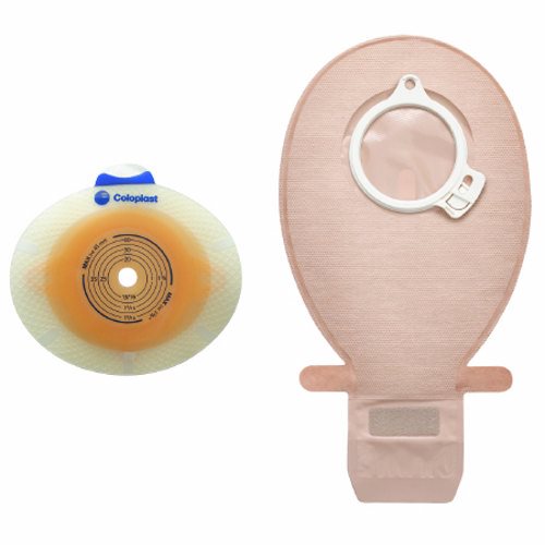 Coloplast, Ostomy Barrier SenSura  Click Trim To Fit, Standard Wear Double Layer Adhesive Green Code 3/8 to 1-1, Count of 5