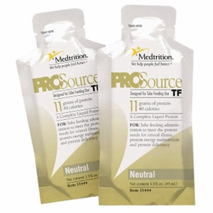 Medtrition, Tube Feeding Formula ProSource TF 45 mL Pouch Ready to Hang Unflavored Adult, Count of 100