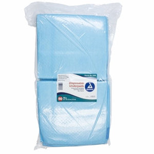 Dynarex, Underpad Dynarex  30 X 36 Inch Disposable Fluff / Polymer Heavy Absorbency, Count of 100