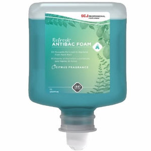 Deb, Antibacterial Soap Refresh AntiBac Foam Foaming 1,000 mL Dispenser Refill Bottle Citrus Scent, Count of 6