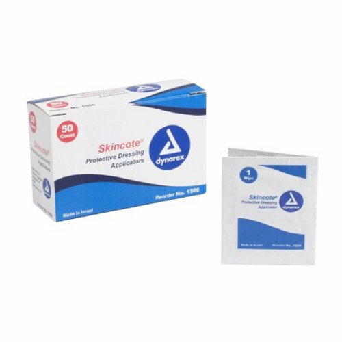 Dynarex, Skin Barrier Wipe Skincote Isopropyl Alcohol, 70% Individual Packet, Count of 1000
