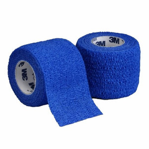 3M, Cohesive Bandage 3M Coban 3 Inch X 5 Yard Standard Compression Self-adherent Closure Blue NonSterile, Count of 1