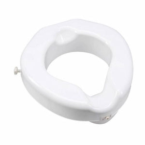 Carex, Raised Toilet Seat Carex  4-1/4 Inch Height White 500 lbs. Weight Capacity, Count of 1
