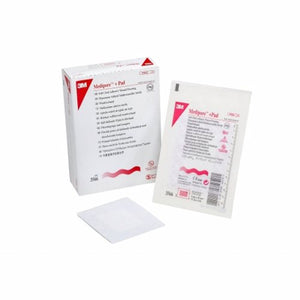 3M, Adhesive Dressing 3M Medipore 3-1/2 X 4 Inch Soft Cloth Rectangle White Sterile, Count of 100