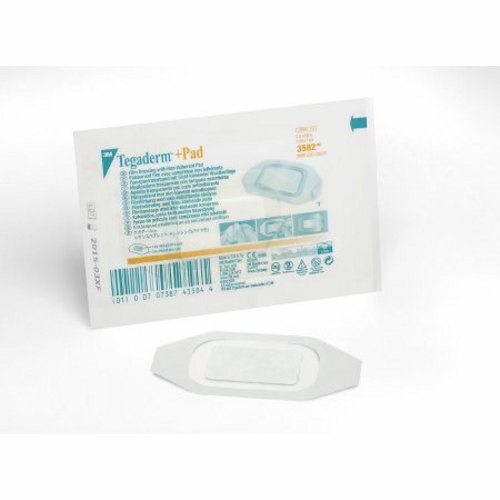 3M, Transparent Film Dressing with Pad 2 X 2-3/4 Inch, Count of 50