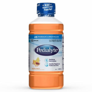Pedialyte, Pediatric Oral Electrolyte Solution Pedialyte  Fruit Flavor 1 Liter Bottle Ready to Use, Count of 8