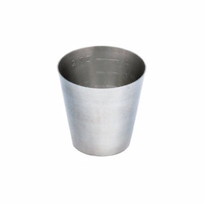 McKesson, Graduated Medicine Cup McKesson Argent 2 oz. Silver Stainless Steel Reusable, Count of 1
