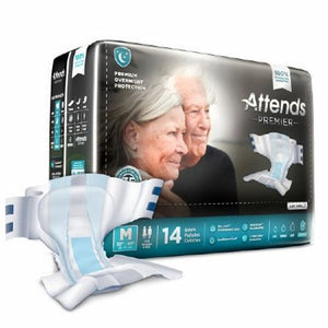 Attends, Unisex Adult Incontinence Brief, Count of 14