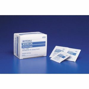 Cardinal, Alcohol Prep Pad Webcol Isopropyl Alcohol, 70% Individual Packet Large Sterile, Count of 200