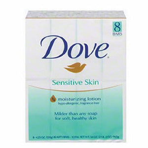 Dove, Soap Dove  Sensitive Skin Bar 4 oz. Individually Wrapped Unscented, Count of 8