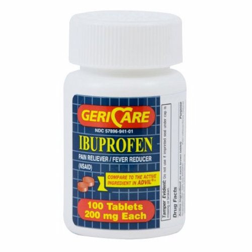 McKesson, Pain Relief Geri-Care  200 mg Strength Ibuprofen Tablet 100 per Bottle, Count of 1
