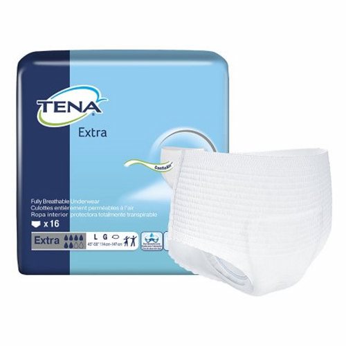 Tena, Unisex Adult Absorbent Underwear, Count of 16
