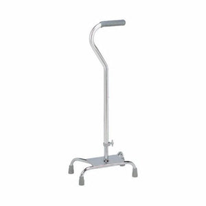 Carex, Large Base Quad Cane Carex  Aluminum 28 to 37 Inch Height Silver, Count of 1