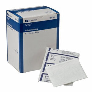 Cardinal, Adhesive Dressing Telfa 3 X 4 Inch Film / Cotton Rectangle White Sterile, Count of 100