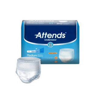 Attends, Unisex Adult Absorbent Underwear Attends Pull On Medium, Count of 25