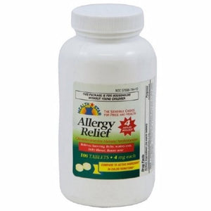 Sunmark, Allergy Relief McKesson Brand 4 mg Strength Tablet 100 per Bottle, Count of 100