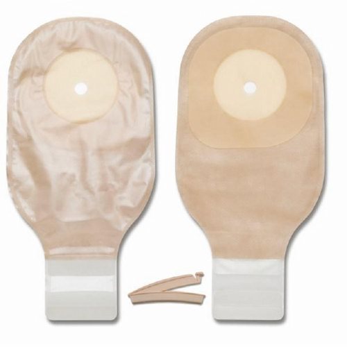 Hollister, Ostomy Pouch Premier One-Piece System 12 Inch Length 2-1/2 Inch Stoma Drainable Flat, Trim To Fit, Count of 10
