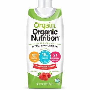 Orgain, Oral Supplement Orgain  Organic Nutritional Shake Strawberries and Cream Flavor 11 oz. Container Car, Count of 12