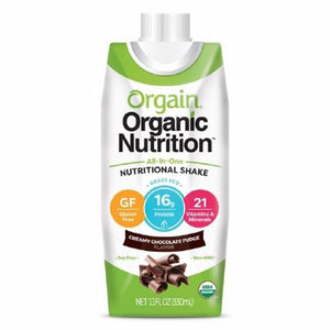 Orgain, Oral Supplement Orgain  Organic Nutritional Shake Creamy Chocolate Fudge Flavor 11 oz. Container Car, Count of 4
