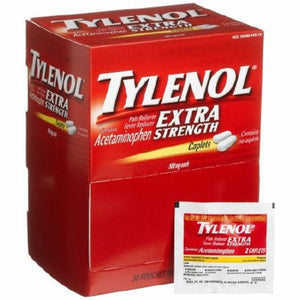 Tylenol, Pain Relief Tylenol  500 mg Strength Acetaminophen Caplet 50 per Box, Count of 1